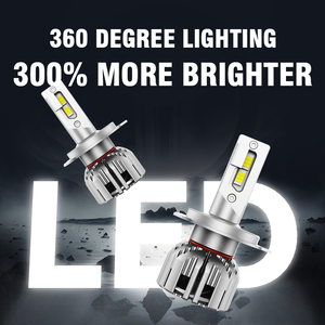 BMW E60/E30 Canbus LED 칩 H1/<span class=keywords><strong>H4</strong></span>/H7/H11 110W 아우디 골프 X5 A4 자동차 헤드 라이트 12-24V 용 고출력 9005/9006 소켓 전구 - Product Image 5