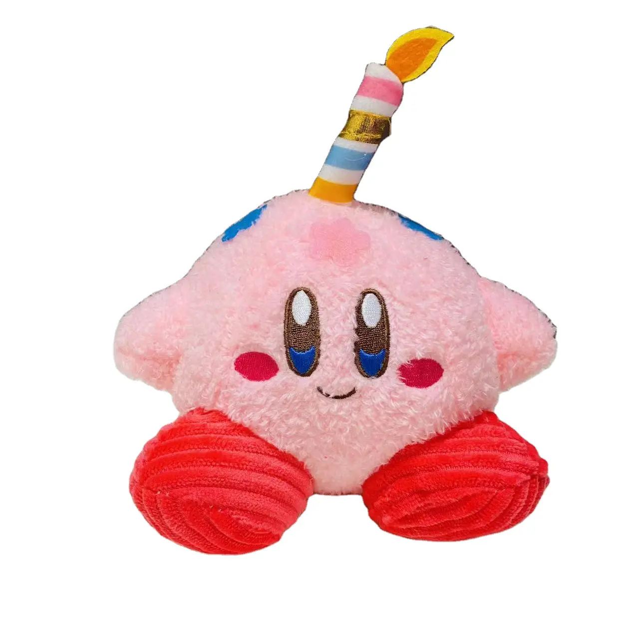Personalizada estrella Kirby muñeca encantadora dibujos animados vela pastel juguetes de peluche regalo para niña
