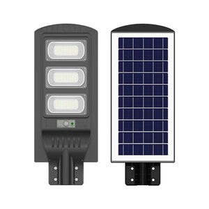 ไฟถนนพลังงานแสงอาทิตย์12เหล็กลิเธียมไอออนแบตเตอรี่ออลอินอินวันไฟถนน LED/สวนเสาไฟหรือติดผนัง1ปี30W- - Product Image 1