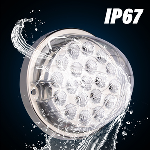 セミトラックライトターンシグナルブレーキ19 Ledデュアル革命2色LEDスイカトラックトレーラーライト - Product Image 3