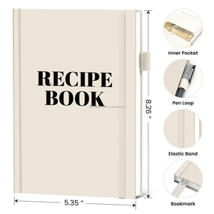 OEM Custom Artwork <strong>Printing</strong> Recipe Book to Write in Your <strong>Own</strong> Recipes A5 Hardback Journal High Quality Paper Recipe <strong>Notebook</strong> - Product Image 2