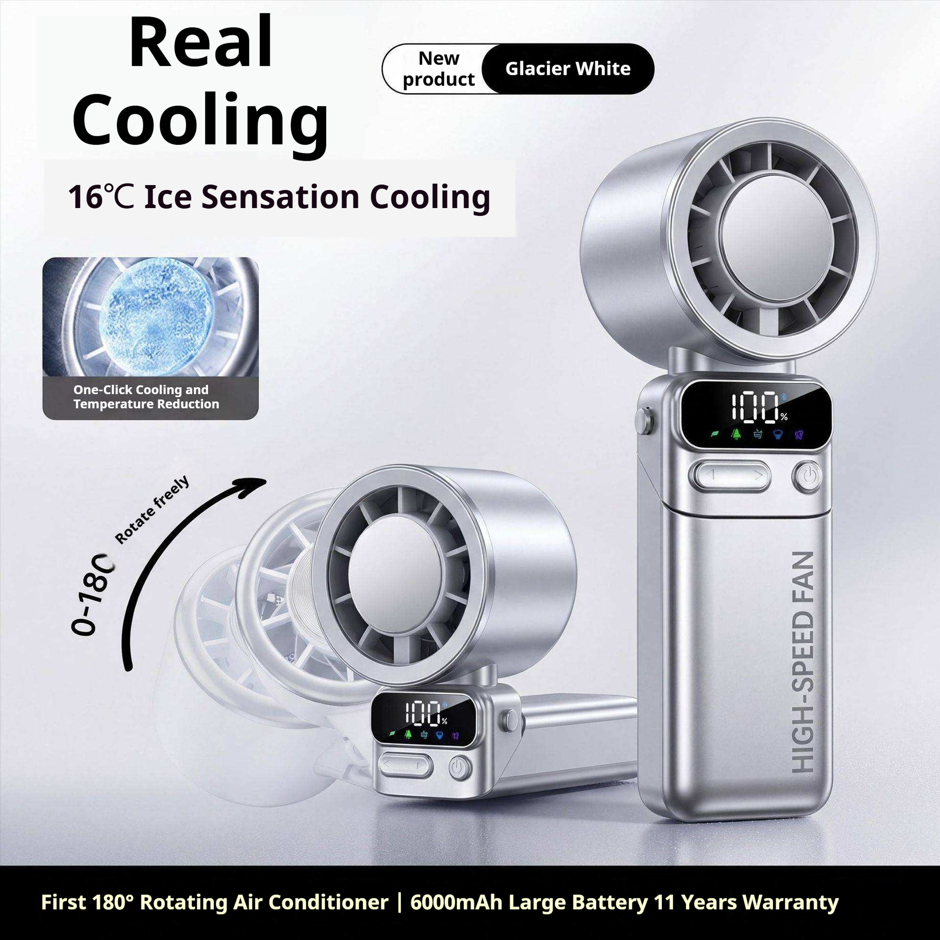 refrigeration + lanyard-glacier white-6000 ma zurong