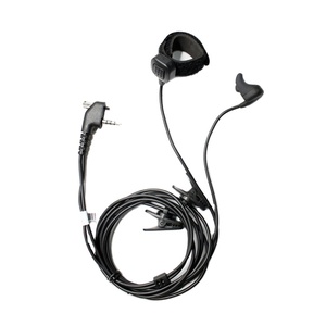 Micrófono Earbone y altavoz integrados en un juego de manos libres para radios bidireccionales - Product Image 1