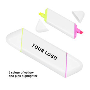 高品质记号笔廉价塑料荧光笔，带商业标志，可提供广告样品 - Product Image 6