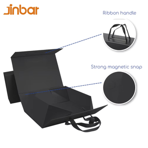 Retail Candle Boxes Cardboard Cake Packaging Box Bakery with Handle for Home Unique Unwrapping <strong>Experiences</strong> Black <strong>Gift</strong> Boxes - Product Image 4
