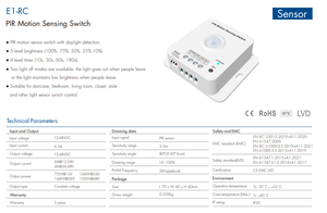 Skydance 12-48VDC MAX 6.5A Led <strong>Light</strong> <strong>Controller</strong> Staircase Bedroom PIR <strong>Motion</strong> Sensing <strong>Sensor</strong> Switch - Product Image 5