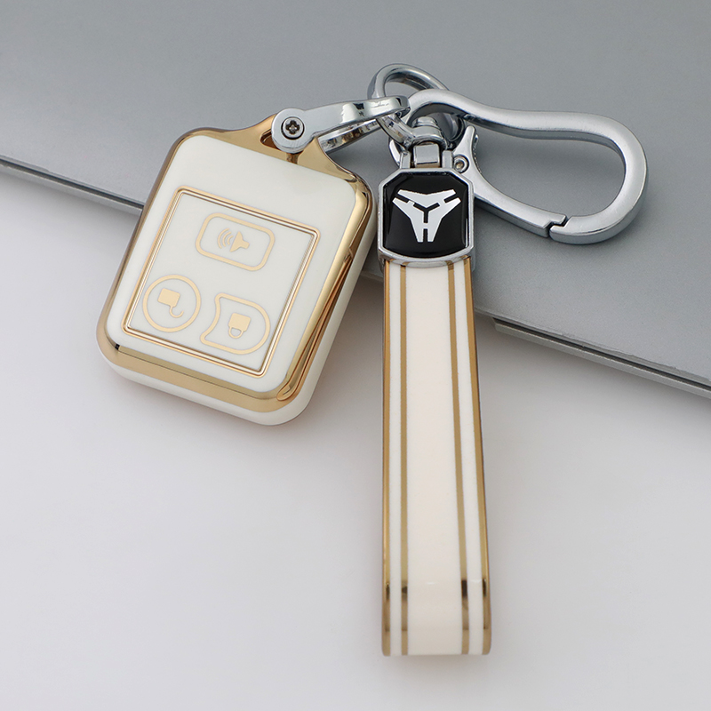 3 Button Blue + Keychain