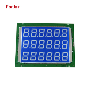 Suministro de fábrica Pantalla LCD TN de 7 segmentos Pantalla LCD transmisiva positiva para Calculadora de dispensador de combustible - Product Image 1
