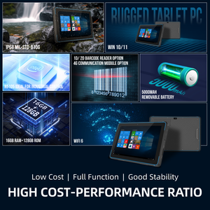 原始设备制造商W105廉价10.1英寸16GB视窗Win10 Win11 5000毫安时电脑1d 2d模块条形码扫描仪工业坚固平板电脑 - Product Image 3