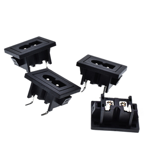 AC C8 Power <strong>Socket</strong> 2.5A 250V 2 Pins Female C7 Power Outlet Snap in <strong>2.0mm</strong> Big Pins for PDU Female Connector - Product Image 4