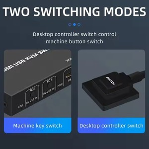 Justlink 4K <strong>HDMI</strong> USB <strong>KVM</strong> <strong>Switch</strong> 2 in 1 Out <strong>HDMI</strong> Switcher USB 2x1 Splitter Box Video Converters Sharing Printer Keyboard