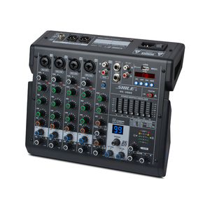 Mezclador profesional de ajuste de equilibrio de 3 bandas, 6 CANALES, 99 efectos de reverberación, dos salidas estéreo, consola de música de Audio - Product Image 1