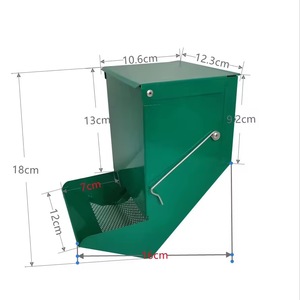 Máng ăn chất lượng cao bán chạy nhất làm bằng kim loại mạ kẽm cho thỏ trung chuyển động vật nhỏ. - Product Image 2