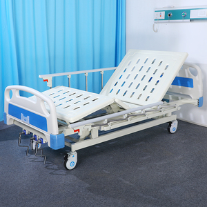 Letto di cura del paziente medico 3 funzioni di assistenza domiciliare letto manuale con materiale in acciaio per gli anziani per attrezzature mediche ospedaliere - Product Image 3