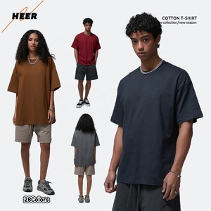 高品質特大スタイルメンズ通気性コットンTシャツカスタムデザインとロゴのためのシュリンクなし