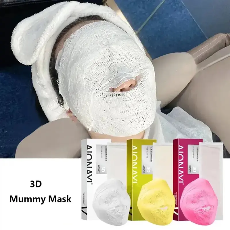 G Face Renewing Plaster Mask Face Renewing Plaster Bandage Roll Tightening 5D V Mummy Sculpting Mask