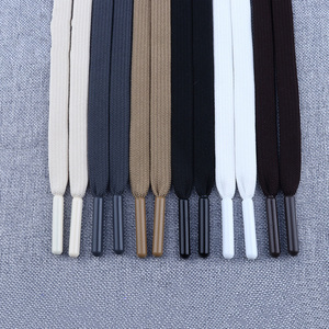 Bán buôn 5mm bện Polyester phẳng dây rút dây rút cho hàng may mặc quần hoodie hat Lời Khuyên Kim Loại Tùy chỉnh thay thế dây - Product Image 3