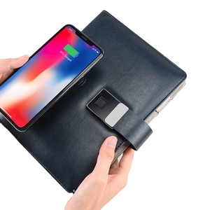 Cargador inalámbrico A5 Notebook con pantalla de video y calculadora Bloqueo de huellas dactilares para papelería comercial - Product Image 1