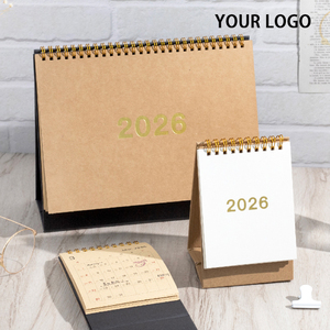 Bán Buôn Đầy Đủ Màu Sắc Tùy Chỉnh Thiết Kế 2025 2026 Mới Hàng Năm Hàng Tháng Tường Lịch Chữ Nổi Tường Lịch In Logo Phong Cách Lịch - Product Image 3