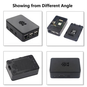 Raspberry Pi 3 ABS negro blanco transparente de la caja de cáscara de la cubierta de plástico carcasa para Raspberry Pi 3 Modelo B, modelo B + 3B Plus