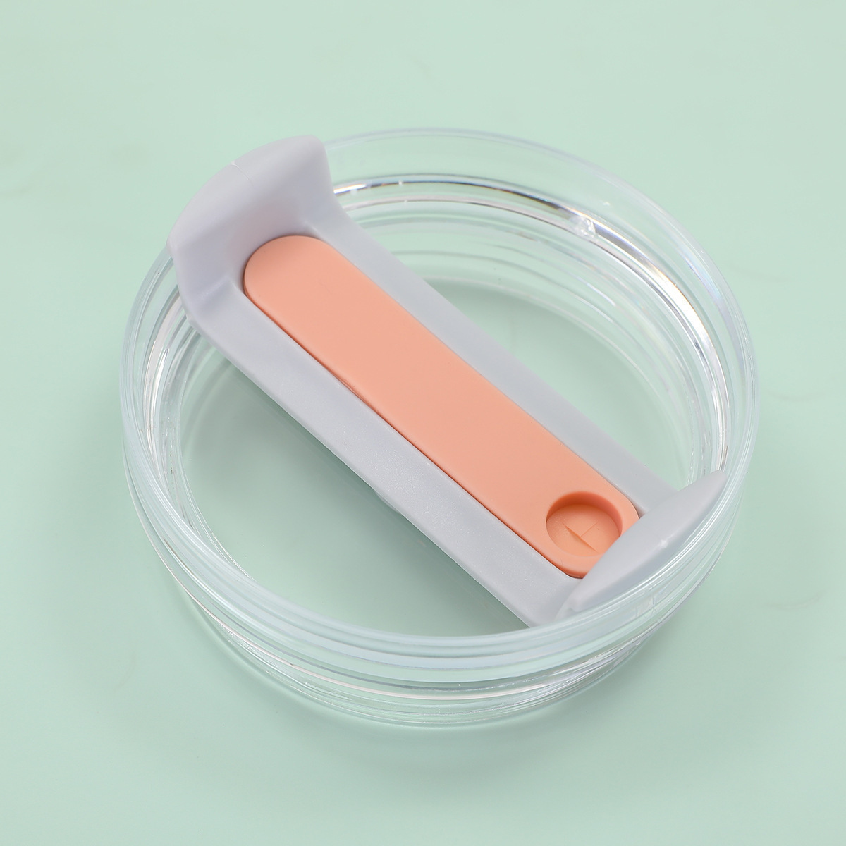 Feuille grise transparente orange 9cm