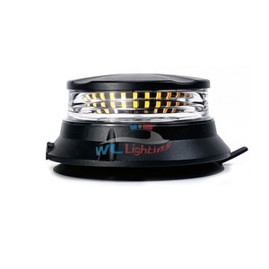 24 <strong>LED</strong> Low Profile <strong>LED</strong> R65 <strong>12</strong>/24 <strong>Volt</strong> Amber Magnetic Fixing Beacon - Product Image 4