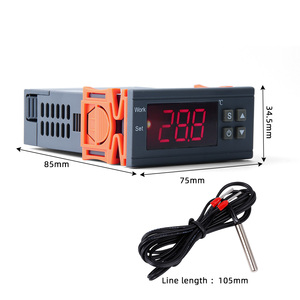 Controlador de temperatura Digital MH1210W 90-250V 10A 220V, regulador de termostato con Sensor -50 ~ 110C, Control de refrigeración por Calefacción - Product Image 5