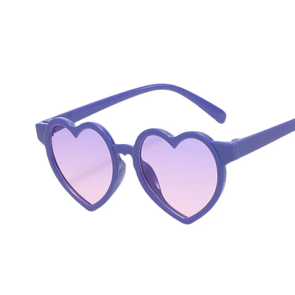 Nuevas gafas de sol llegadas 2024 Love Heart Gafas de sol Niños Shades Gafas de sol en forma de corazón Marco Plástico UV400 Lentes para niños
