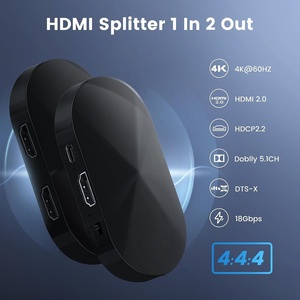 For H DMI 2.0 One-to-Two <strong>Splitter</strong> HDCP 2.2 1x 2 for H DMI 4K HZ 1080p 3D Video <strong>Splitters</strong> Converters - Product Image 3