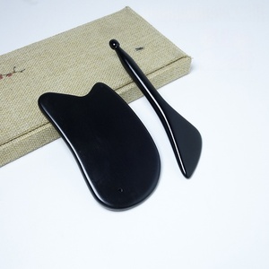 Guashaスクレーピングマッサージツール天然ビアンストーンGua Shaボード、顔、背中、首、肩のSPA鍼治療 - Product Image 2