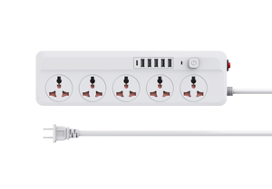 5つのコンセント220vコンセント5 Way Us標準パワーストリップマルチエクステンションソケット付き - Product Image 2