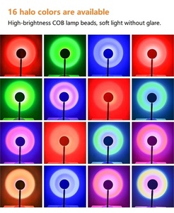雰囲気プロジェクション16色RGBスマートLEDサンセットランプ、APPリモコン付き - Product Image 5
