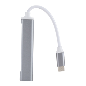 อะแดปเตอร์ฮับชาร์จ3.0 USB 2.0/อะลูมิเนียมอัลลอยด์คุณภาพสูง4พอร์ตชนิด C สำหรับ MacBook Pro ฟังก์ชั่นข้อมูลขายส่งสำหรับแล็ปท็อปพีซี - Product Image 3
