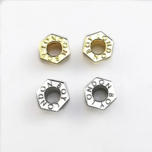 Metal ilhó Fábrica Alta Qualidade Custom Shape Brass Ilhó Grommet Para Sacos Vestuário Jaquetas E Sapatos outros acessórios do vestuário