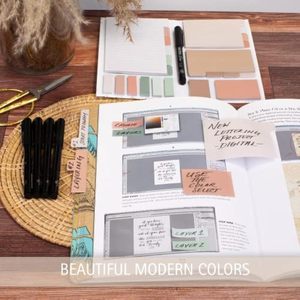 High-End Student Simple Ins Style N Times Self-Adhesive <strong>Memo</strong> Pad Creative Colorful <strong>Combination</strong> Sticky Notes - Product Image 4