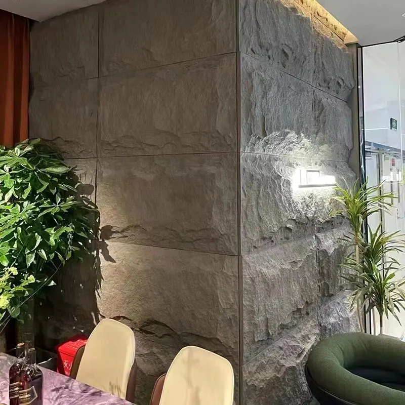 Leichte moderne 3D-stereoskopische Wandplatte wasserdichte künstliche Pilzverkleidung Hotel Park gewerblicher Plattenblock