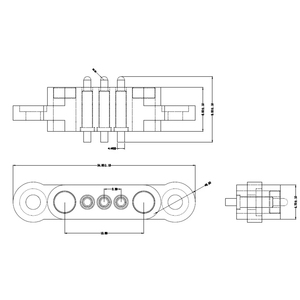 Magnetic Spring Pogo Pin Connector 3 Pin Pitch 2.3 MM Through Holes <strong>PCB</strong> Mount Male Female Probe <strong>DC</strong> Power Charge <strong>Socket</strong> - Product Image 6