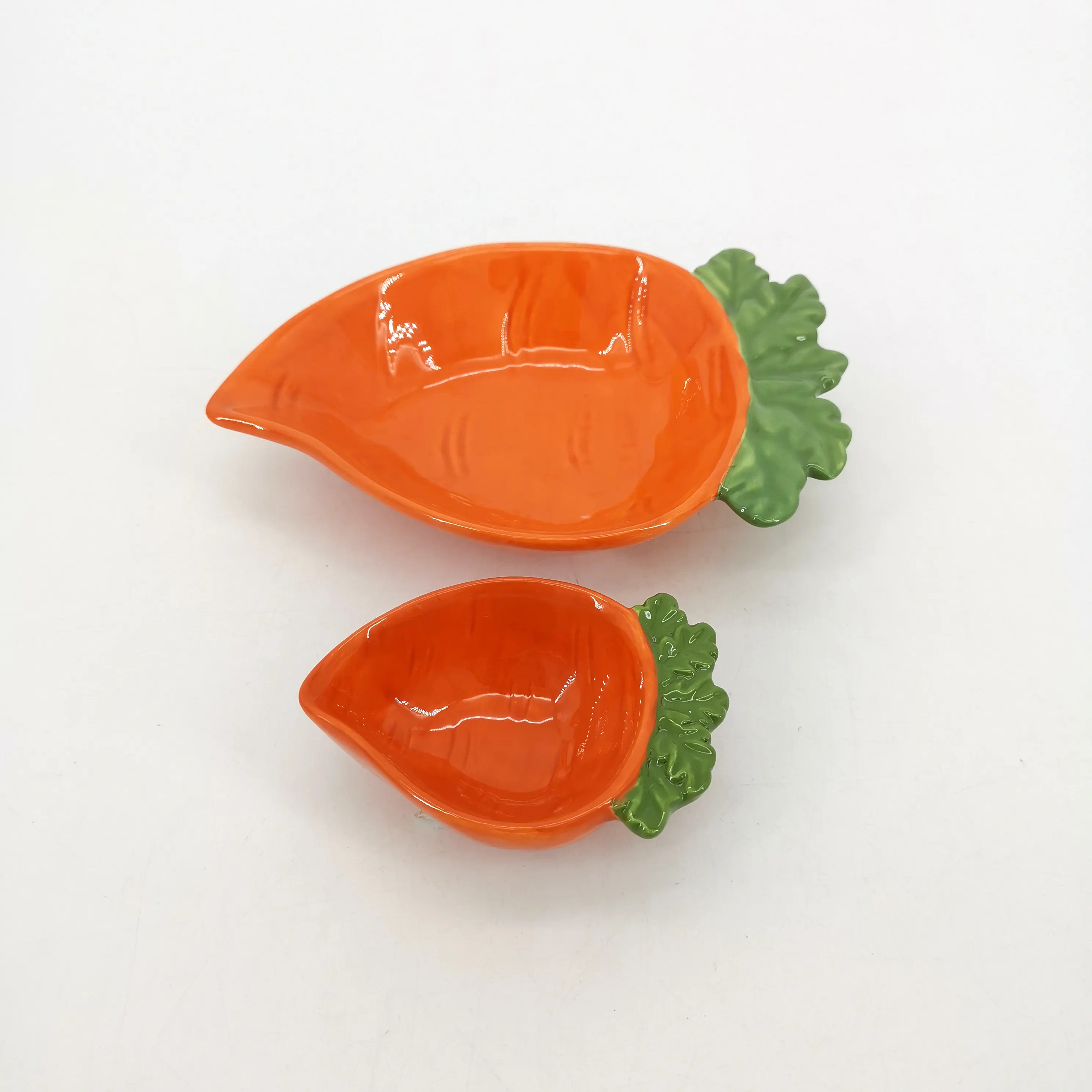 Forma di carota di insalata di piccole ciotole di ceramica da dessert ciotola di olio e aceto piatto per la casa ristorante arredamento