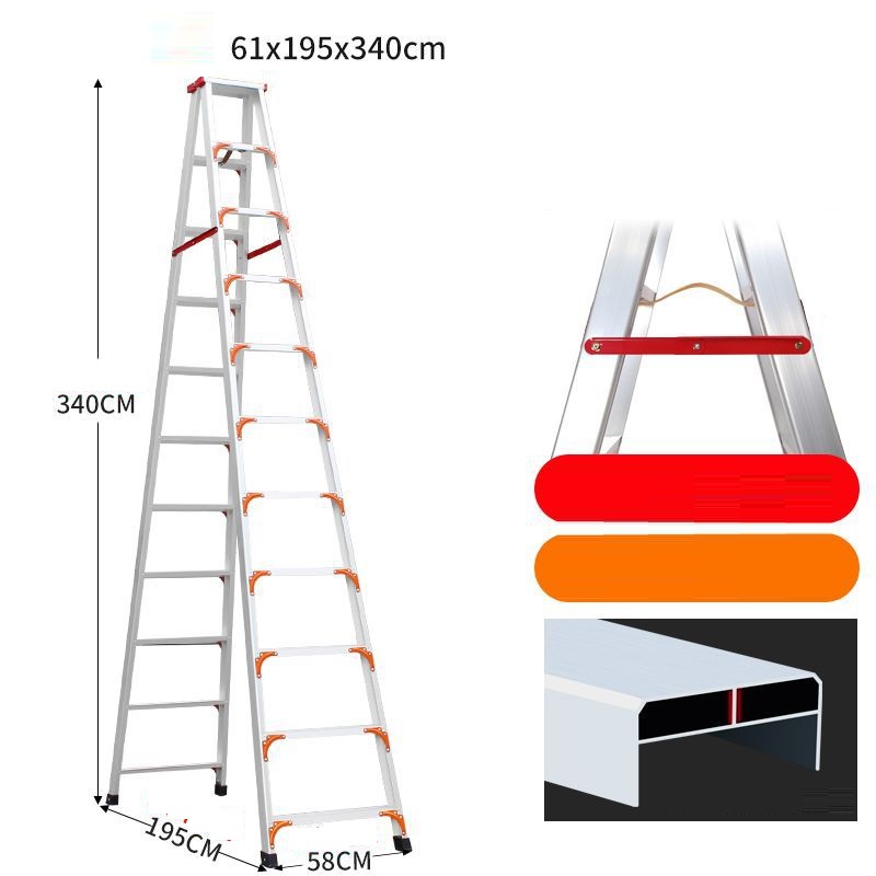 Escalera de 10 pasos de modelo de casa mejorada de 3,5 m