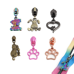 Tùy Chỉnh Logo Động Vật Nhỏ Thú Cưng Chó Dấu Chân Mèo Khóa Đầu Dây Kéo Thanh Trượt Dây Kéo Đầu Kéo Cho Váy Quần Áo - Product Image 1
