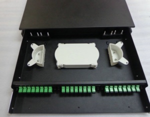 1U Draw Type 19 'Panel de conexión de fibra Montaje en rack LGX ODF 12 24 48 Núcleos Panel de distribución de fibra óptica Cajas de empalme de fibra - Product Image 4