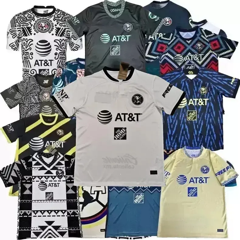 Maillots de football Liga MX Club America 2023 R.MARTINEZ D.VALDES G.OCHOA GIOVANI FIDALGO M.LAYUN 22 23 maillots de football hommes enfants chemise