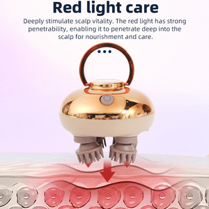 Masajeador de cabeza de cuero cabelludo eléctrico masajeador de gato de luz roja impermeable - Product Image 3