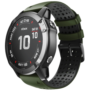 Enjoy Pretty 26mm Quick Release Breathable Silicone Strap for Garmin <strong>Fenix</strong> 7X/6X /6X Pro/5X /5X Plus/<strong>3</strong>/3HR - Product Image 6