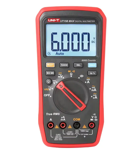 UNI-T UT15B MAX multimetro digitale Tester True RMS 6000 DC AC 1000V LCD elettronico di prova di potenza - Product Image 1