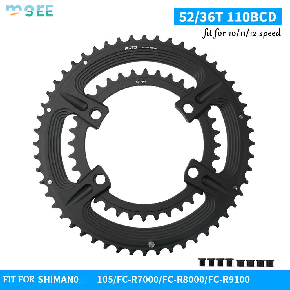 Black - 52/36t 165g