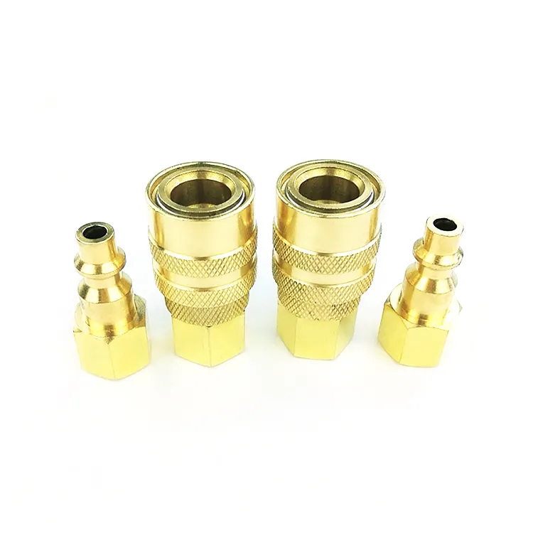 pneumatic quick coupling Hot sale type M02-SF-02B Milton style brass air hose quick release connector coupler