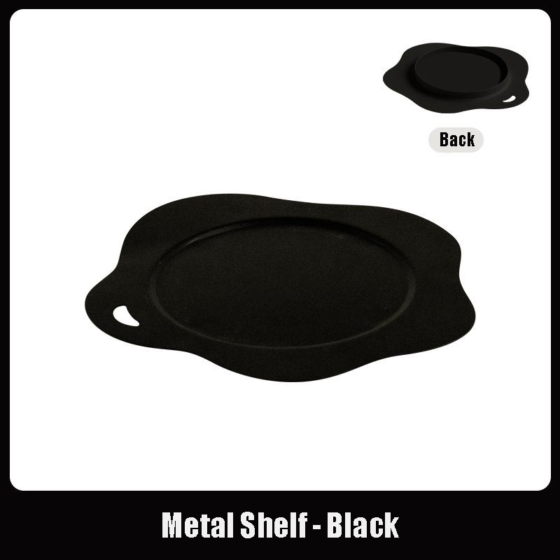 Flower shaped metal chassis-black