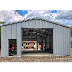 Ile sürgülü kapı 8*12 hangarlar ve depolama modern $20 metal açık bisiklet çözümü prefabrik kolay montajlı galvanizli metal depolama barakası - Product Image 1