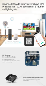 Glomarket Tuya Wifi IR遥控器三合一红外遥控器，带温度和湿度传感器 - Product Image 6